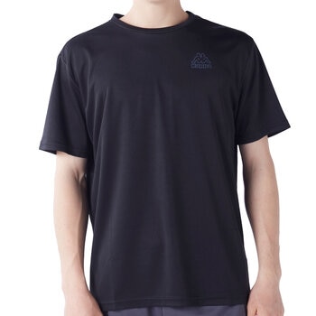 カッパ メンズ 半袖Tシャツ ブラックロゴ