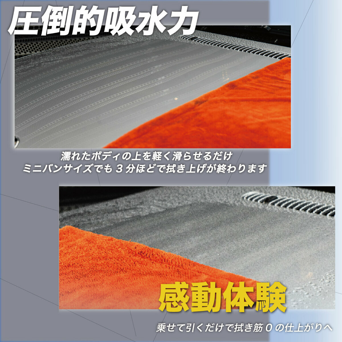 COAZ SELECTION ドライタオル 超吸水＆大判 グレー 90cm x 60cm