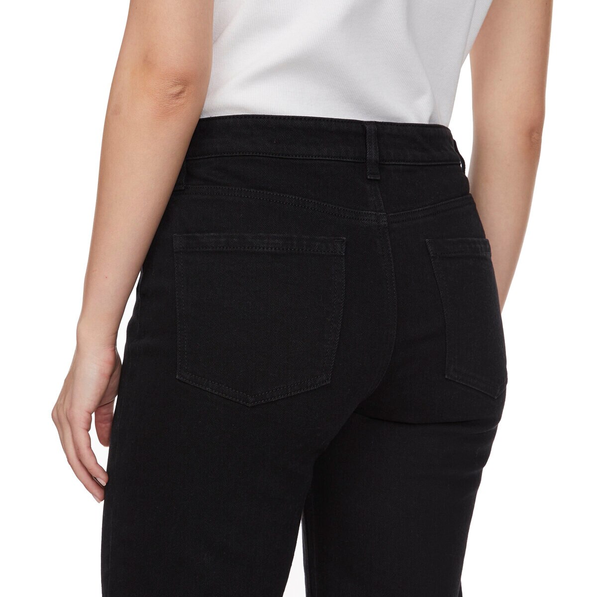 バッファロー レディース ワイドレッグジーンズ ブラック 28インチ