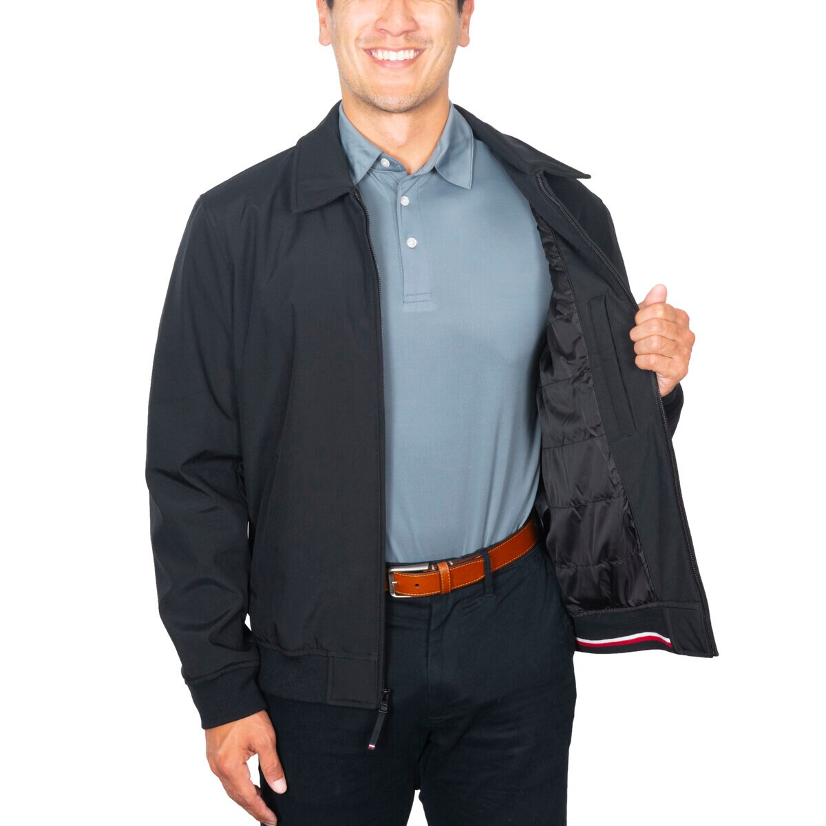 トミーヒルフィガー メンズ ジャケット ブラック M トミーヒルフィガー メンズ ジャケット ブラック M