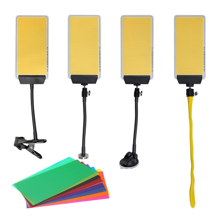 MTO DC12 COB LED パネル フレキシャフト ライト ジェルライトフィルター付