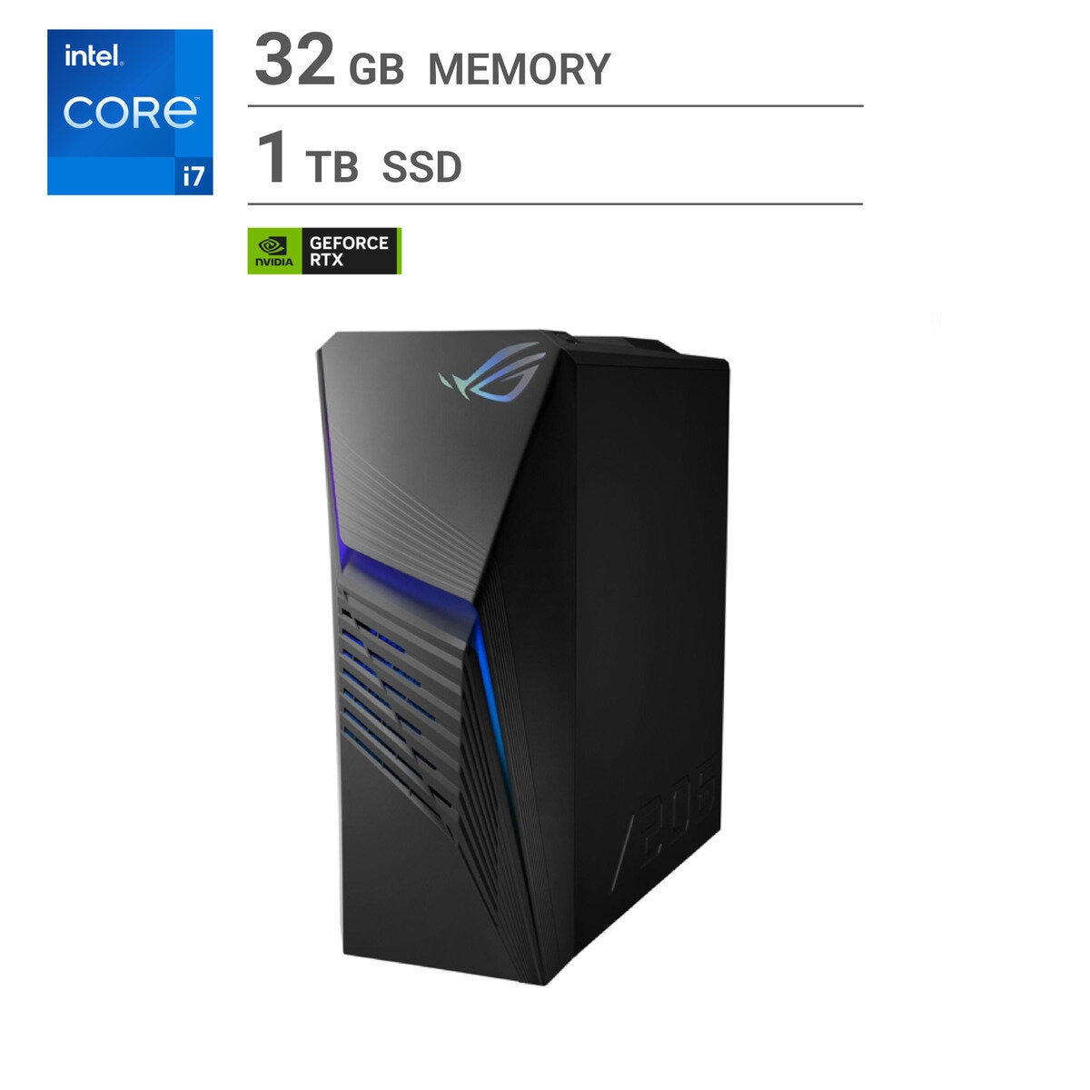 ASUS ゲーミングデスクトップPC/ROG STRIX G13CHR/intel Core i7/メモリ 32GB/SSD 1TB/G13CHR-714F1T324060T/C