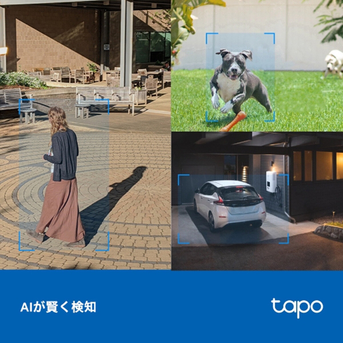 TP-Link (ティーピーリンク) tapo 屋外パンチルトセキュリティWi-Fiカメラ C520WS