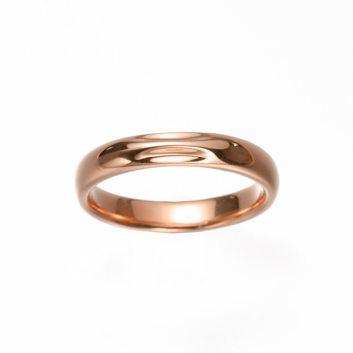18K ピンクゴールド マリッジリング ハーモニー 3mm 幅 日本サイズ：9号 刻印なし