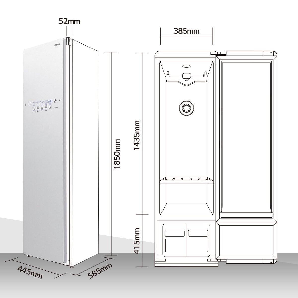 LG スタイラー スチームクローゼット 　ブラウン   S3GW