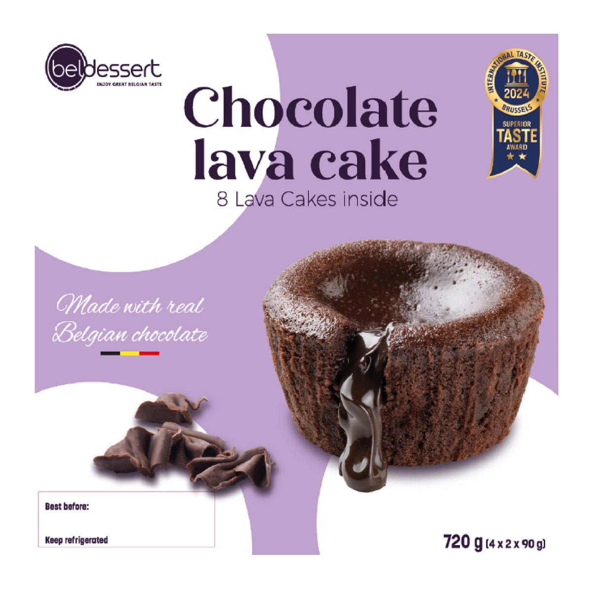 BELDESSERT ミニチョコレートラヴァケーキ 90g x 8 BELDESSERT ミニチョコレートラヴァケーキ 90g x 8
