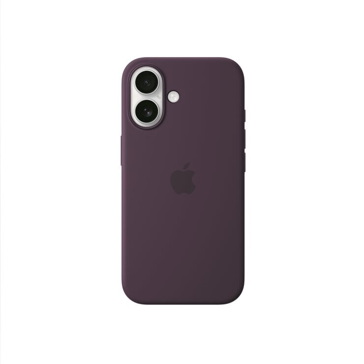 MagSafe対応iPhone 16シリコーンケース - プラム MagSafe対応iPhone 16シリコーンケース - プラム