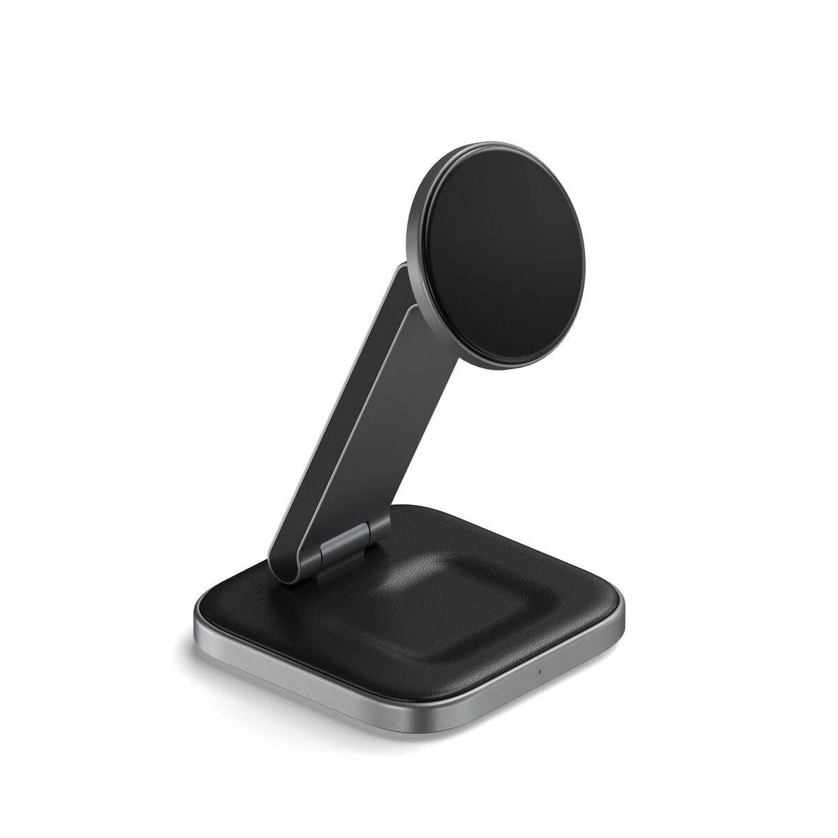Satechi 2-in-1 フォアダブル QI2 ワイヤレスチャージングスタンド グレー