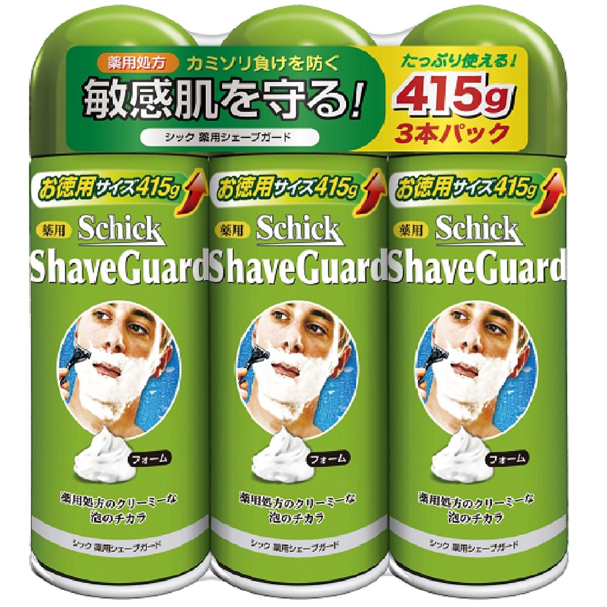 Schick(シック) 薬用シェーブガード 415gx3本パック