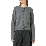 VINE レディース アルパカ ウール カーディガン グレー XL