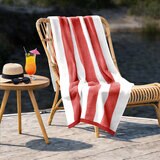 ベネトン ビーチタオル 90cm x 160cm レッド