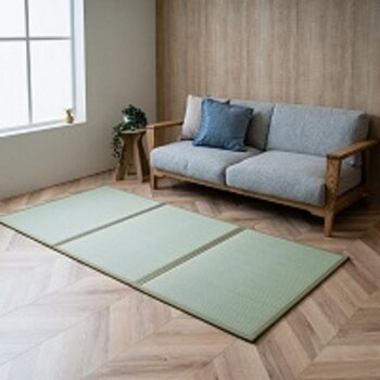 国産い草 3つ折り マットレス 置き畳 100 cm x 210 cm