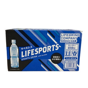 ライフスポーツ スポーツドリンク ラベルレス 500ml x 24本入り