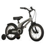 リップストップ 14インチ 補助輪付きキッズバイク RSK-14 グレイ