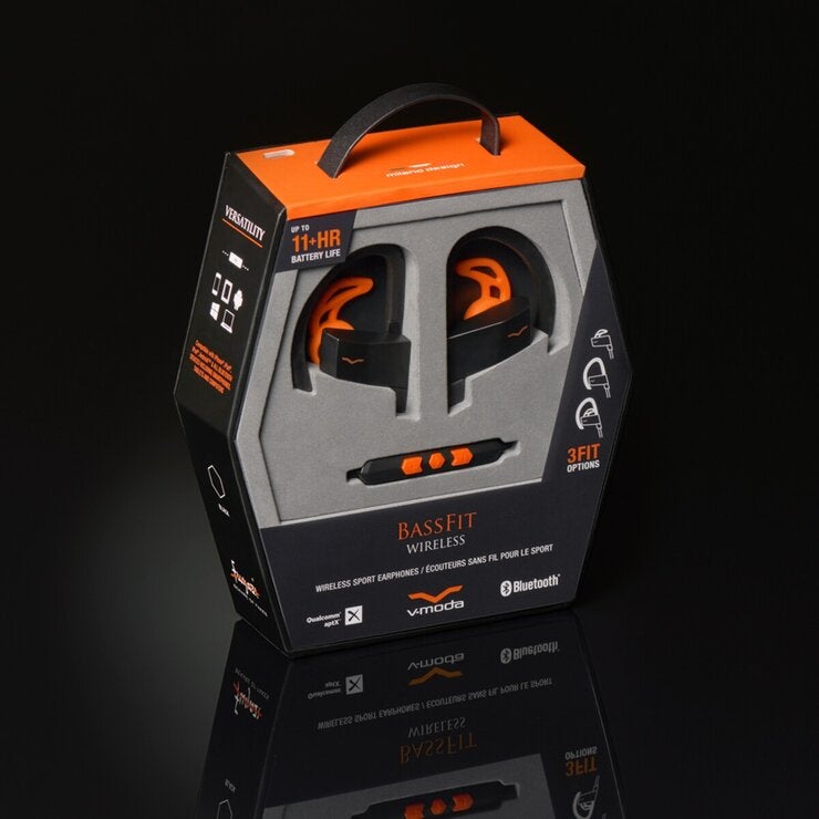 V-Moda Bass Fit Wireless ワイヤレスイヤホン ブラック VLCT-BLACK V-Moda Bass Fit Wireless ワイヤレスイヤホン ブラック VLCT-BLACK