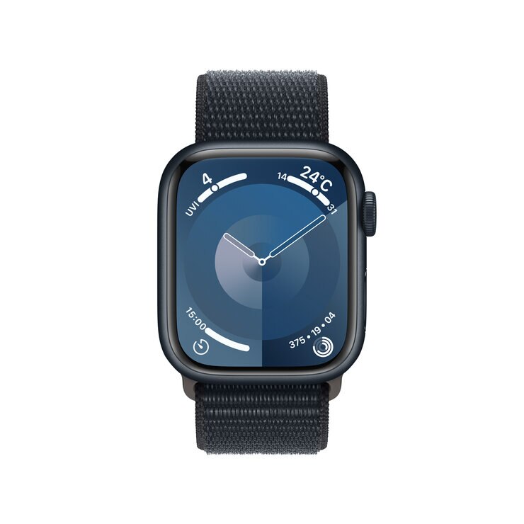 Apple Watch Series 9(GPSモデル)- 45mmミッドナイトアルミニウムケースとミッドナイトスポーツループ Apple Watch Series 9(GPSモデル)- 45mmミッドナイトアルミニウムケースとミッドナイトスポーツループ
