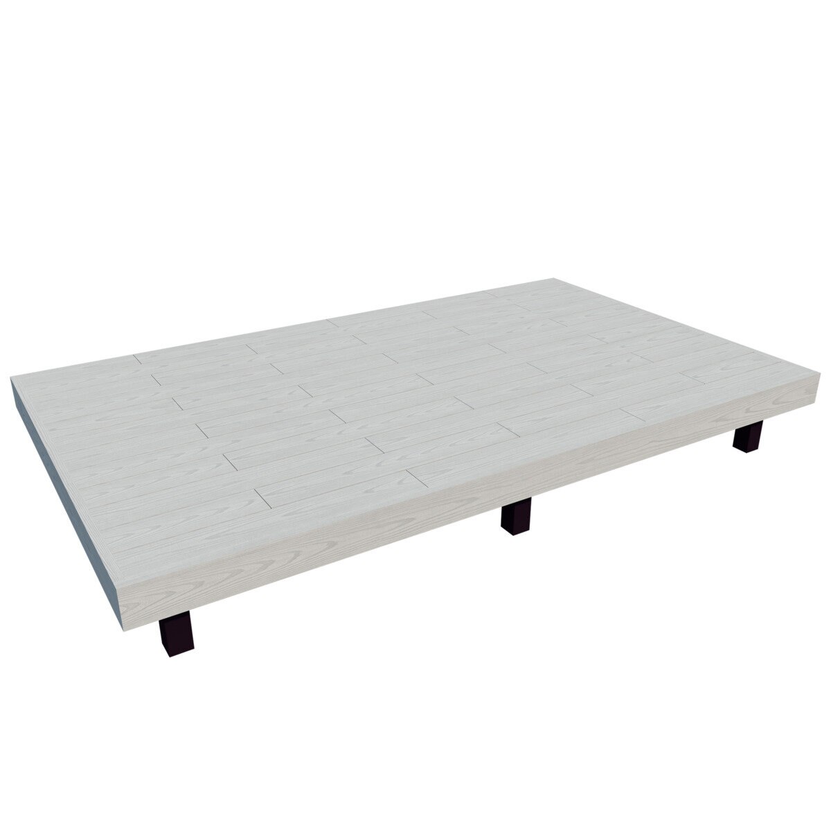 MINO 彩木 ガーデンデッキ セット W3068 x D1829 mm　シルバーグレー　高さ500～600mm