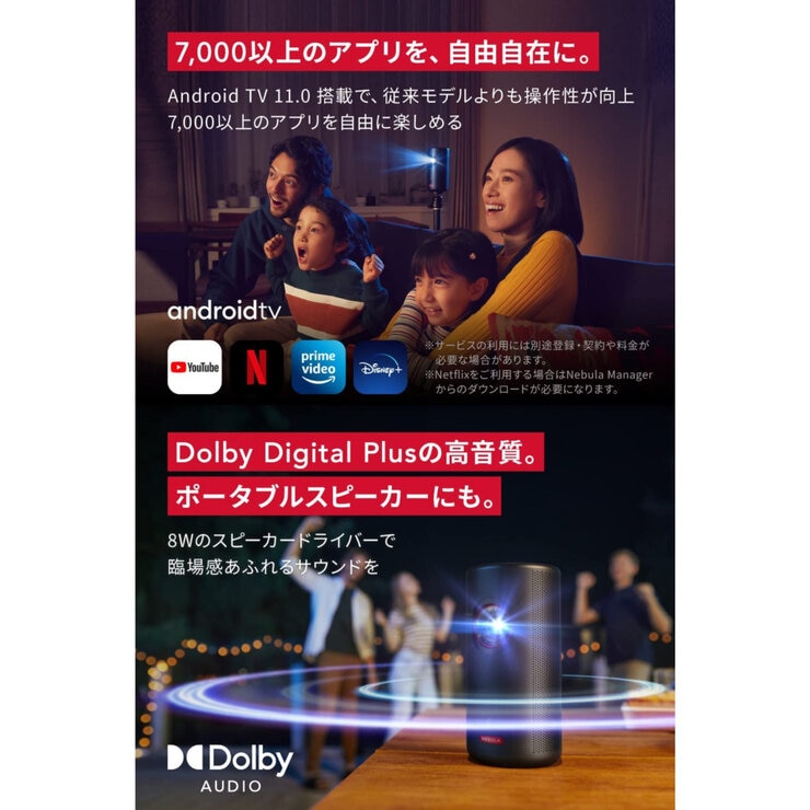 Anker（アンカー）ネビュラ Capsule 3 Laser ポータブルプロジェクター