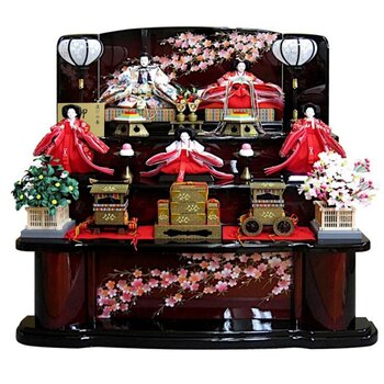 ひな人形 三段五人飾り 42J-158