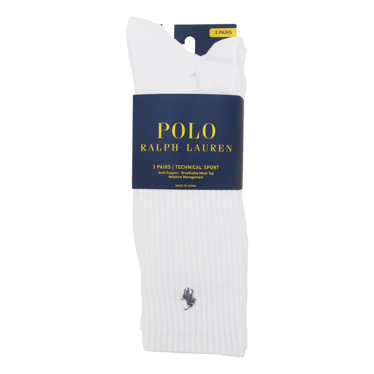 ポロ ラルフローレン クルーソックス 3足組