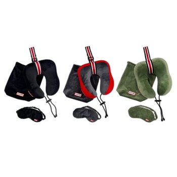 HUNTER トラベルピロー / アイマスク 収納袋付き