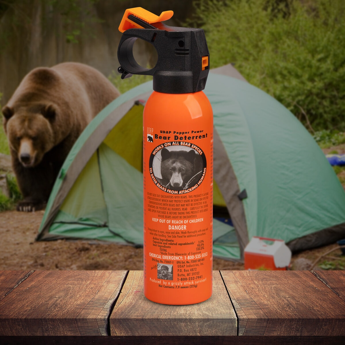 UDAP ベアスプレー グリズガードホルスター付き 2本セット