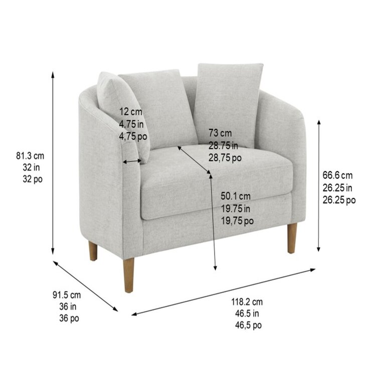 Thomasville オットマン付きファブリックチェアー Thomasville オットマン付きファブリックチェアー
