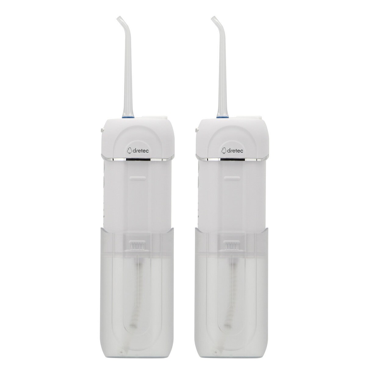 ドリテック 口腔洗浄器 ジェットクリーン ポータブル 2台セット FS-101SET ホワイト