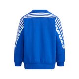 アディダス キッズ クールネックスウェット ブルー 130