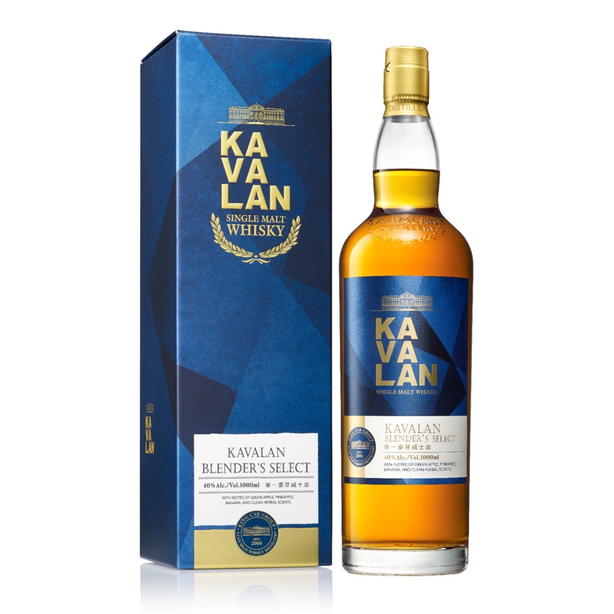 ★KAVALAN（カバラン）★シングルモルトウィスキー（1000mL） カバラン ブレンダーズセレクト シングルモルトウイスキー 1000