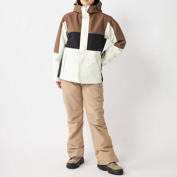 オーシャンパシフィック スノージャケット ブラウン S