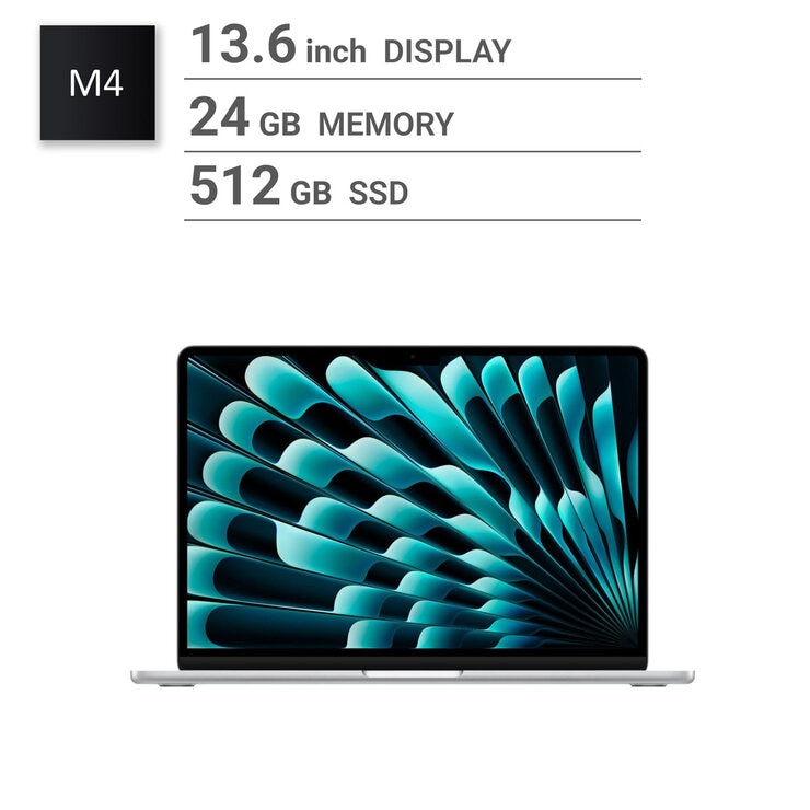 Mac Book Air M4 10コア 24GB 512GB 13インチ Apple 13-inch MacBook Air: M4 w/ 10-core CPU and 10-core GPU