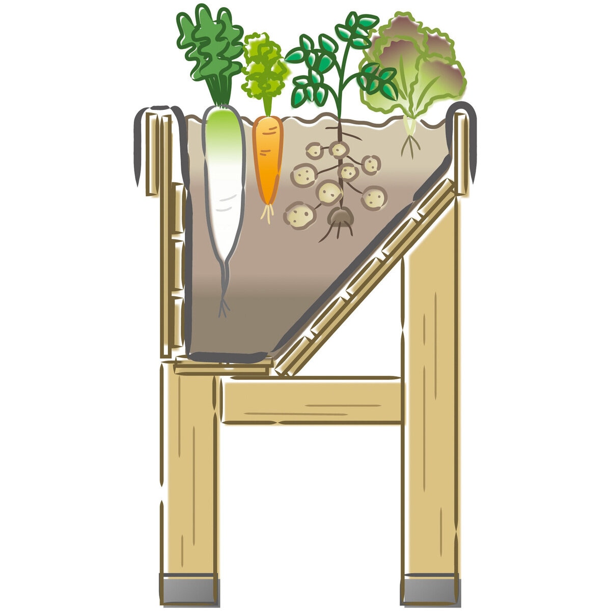 ベジトラグ ウォールハガー L ウッド ベジトラグ ウォールハガー L ウッド