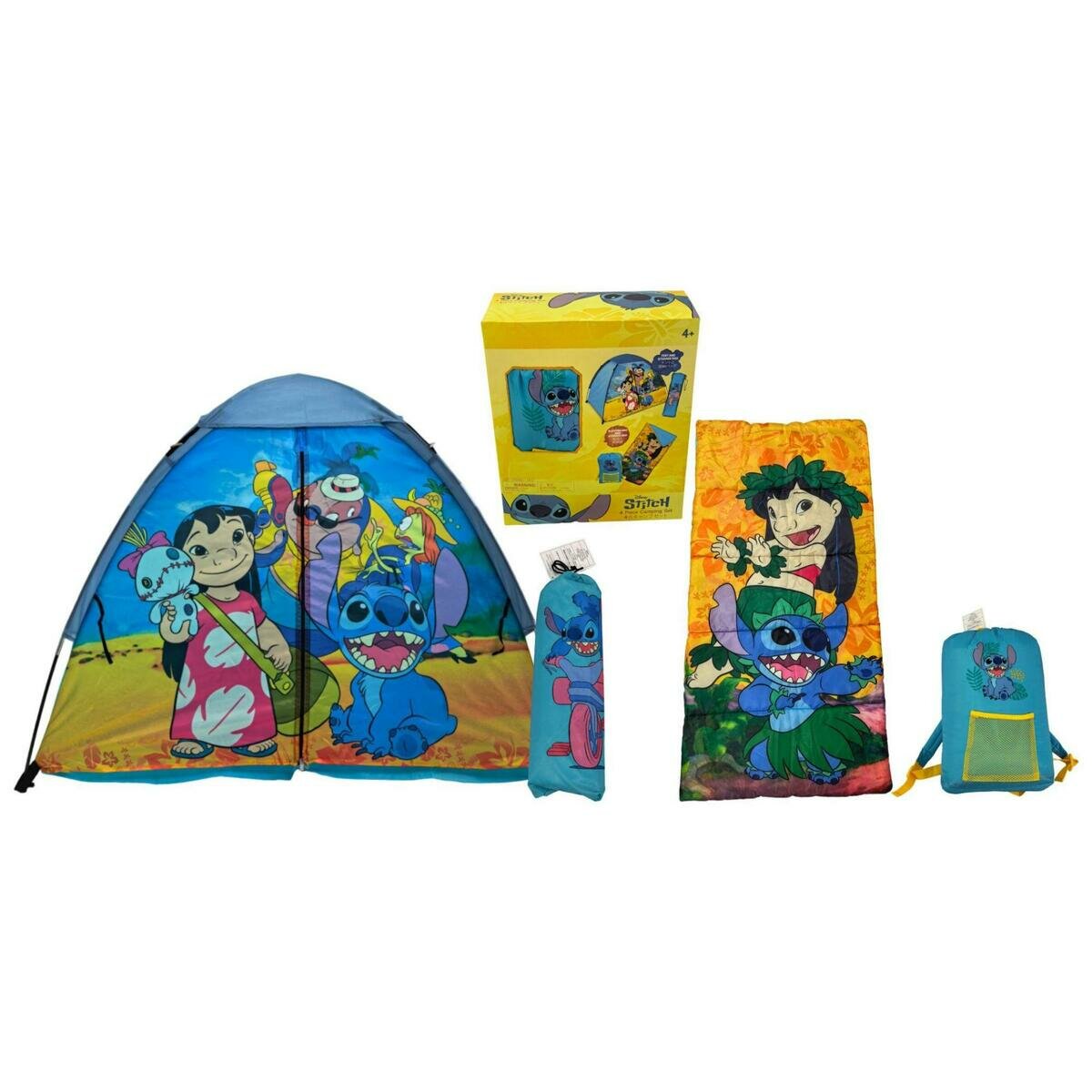 キッズキャンピングセット テント 寝袋入り-リロ&スティッチ