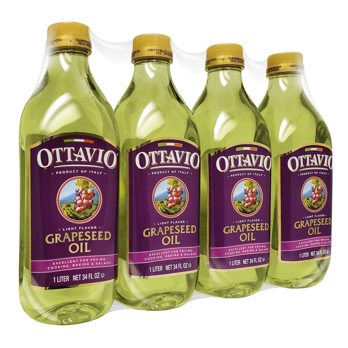 ★オッタビ Ottavio 食用グレープシードオイル 920g×4本 詰め合わせ