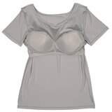 アツギ カップ付Tシャツ 2枚組 アイボリー/ベージュ M