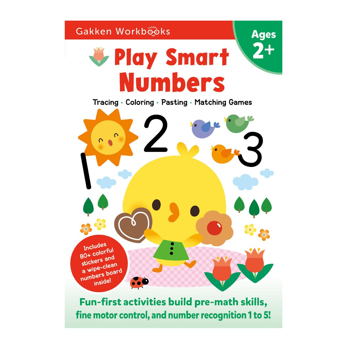 Play Smart 2歳児用　ABC・数字・ぬりえパズル3冊セット