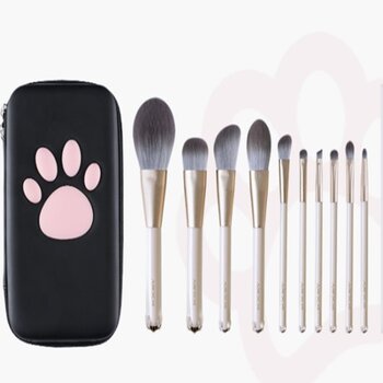 AINOCHI ホワイトキャットシリーズ メイクブラシ10本セット