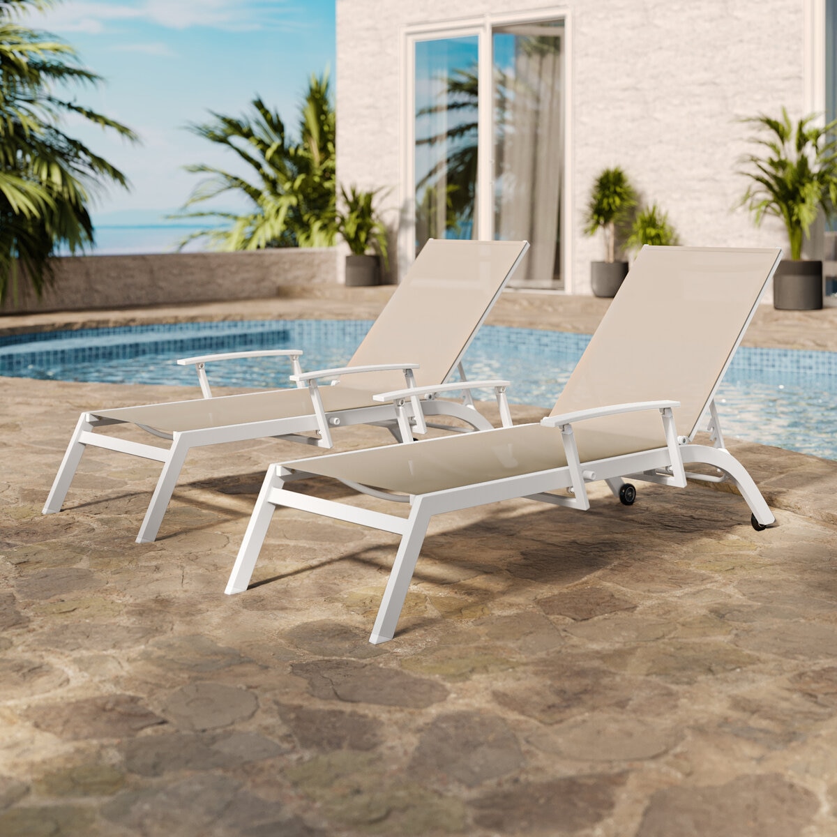 アジオ Landon サンラウンジャー 2個セット