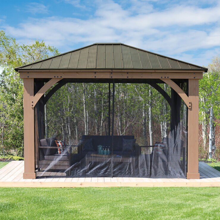 Yardistry ガゼボ 12ft X 14ft用 メッシュカーテン Costco Japan Yardistry ガゼボ 12ft X 14ft用 メッシュカーテン Costco Japan