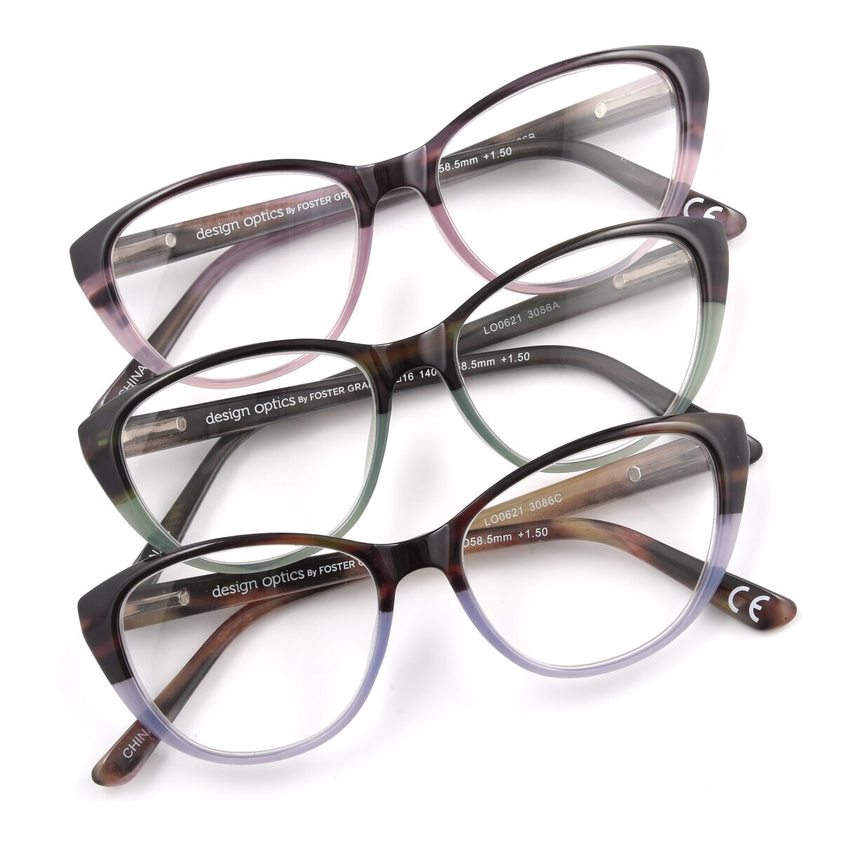 Design Optics® by Foster Grant "LAYNA" リーディンググラス 1.75 3着セット