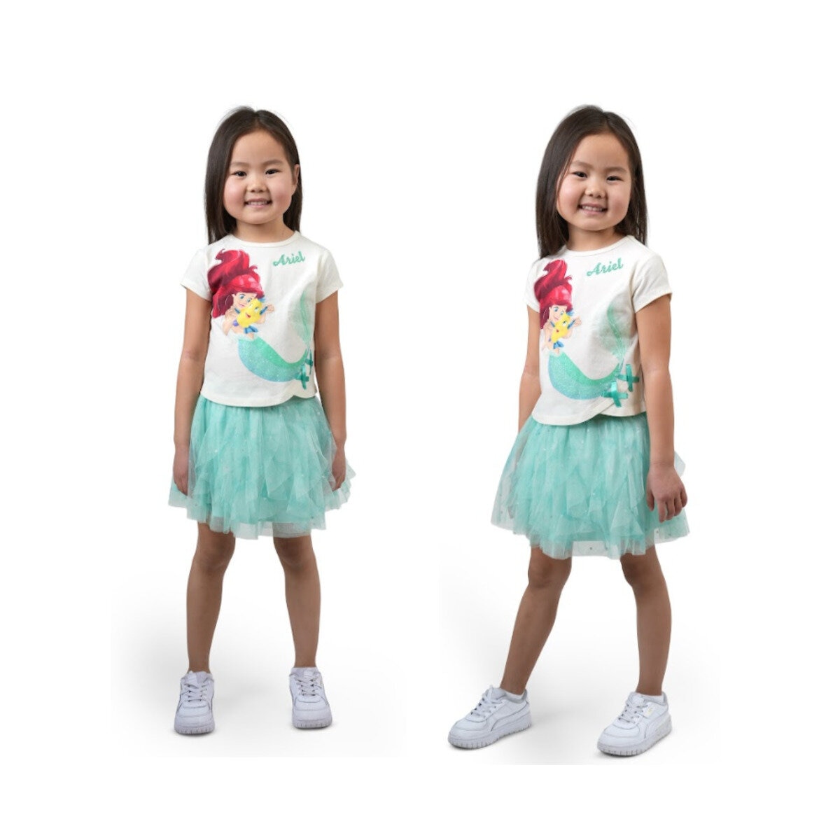 ディズニー チュチュスカート付きドレス ２ピースセット アリエル B 5