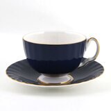 エインズレイ コテージガーデン ティーカップ & ソーサー オーバン コバルト