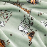 スヌーピー 大判ひざ掛け 152cm x 177cm グリーン