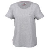 トミー ジーンズ ソフト ジャージ Tシャツ ブラック アイリス XS