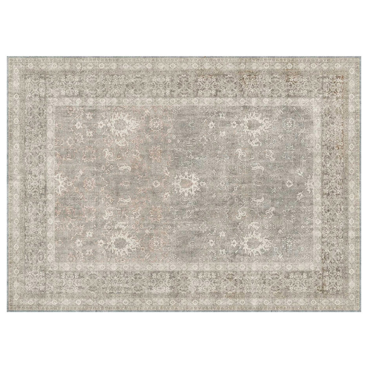 ジヴェルニー ウォッシャブル エリアラグ 240 x 300cm ベージュ