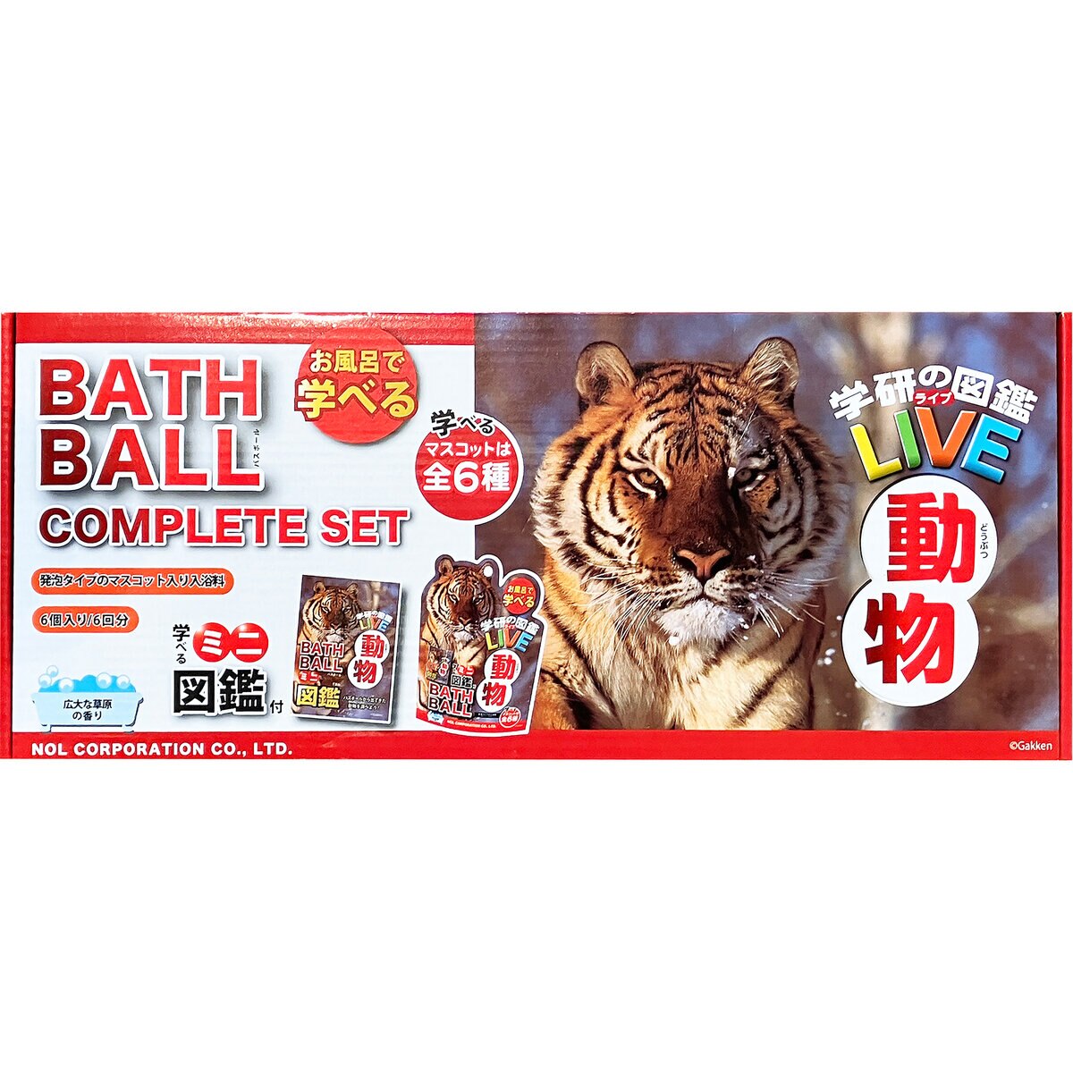バスボール 6個セット 学研図鑑LIVE 動物
