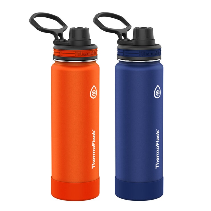 サーモフラスク 24oz ステンレス真空ボトル 2本セット サーモフラスク 24oz ステンレス真空ボトル 2本セット