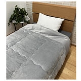 昭和西川 フランネルボア掛け布団 150cm x 200cm ライトグレー