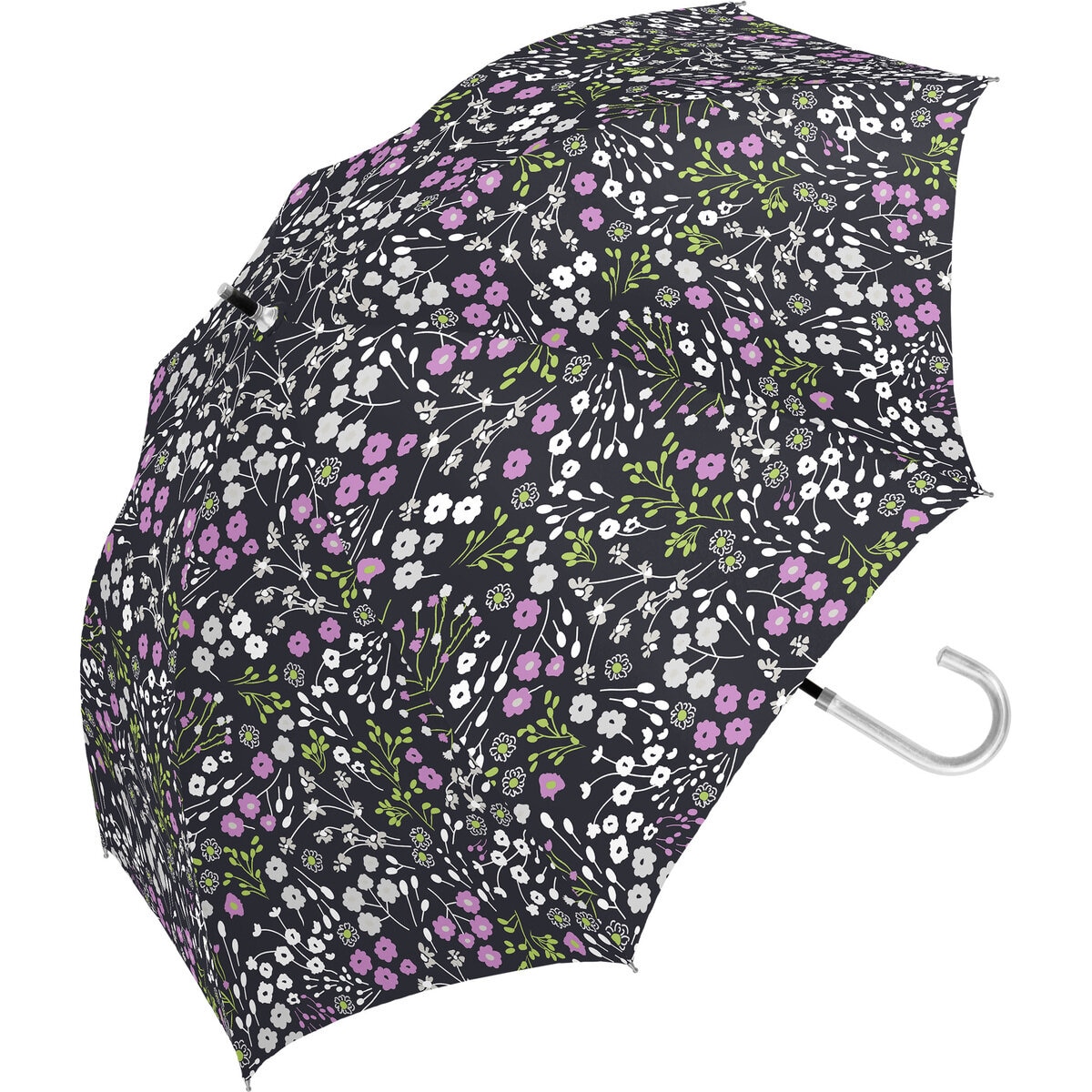 assa 日傘長傘 FL50STD ブラック / ブーケ FL771